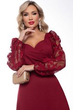 Платье &quot;Ночь нежна&quot; (марсала) П7510