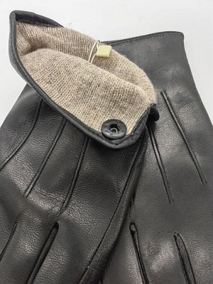 Перчатки мужские кожаные шерстяной подклад