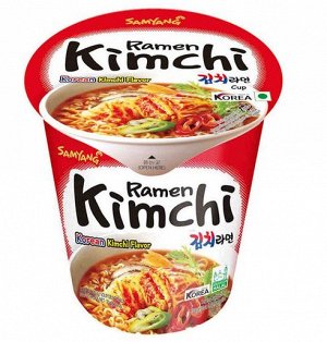 Лапша пшеничная со вкусом кимчи «Kimchi Ramen» 70г