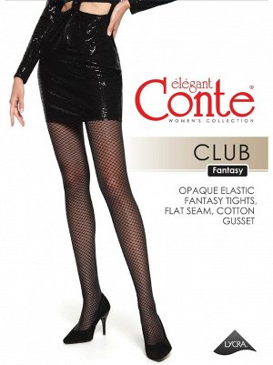 Club Колготки с рисунком «сетка» 30 den