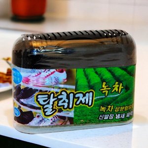 Поглотитель запахов для шкафов и комодов HAPPYROOM (зелёный чай), 150г. Корея