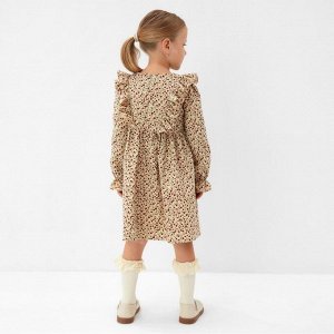 Платье для девочки MINAKU: Cotton collection цвет бежевый 92