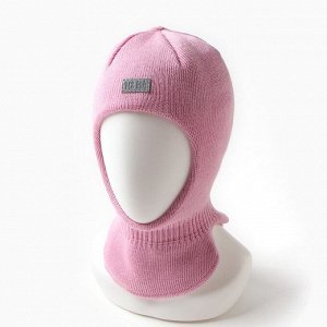 Шапка-шлем детский, цвет розовый
