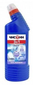 ЧИСТИН Средство санитарно-гигиеническое 3 в 1, 750 г