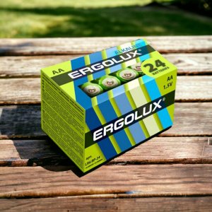 Батарейки Ergolux LR6 Alkaline BP-24 (LR6 BP-24, 1.5В) (цена за 24 шт.)