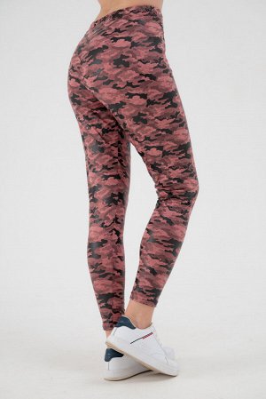Легинсы женские из вискозы Fitness коралловый макси