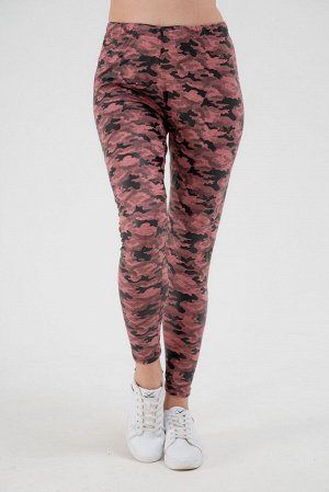 Легинсы женские из вискозы Fitness коралловый макси