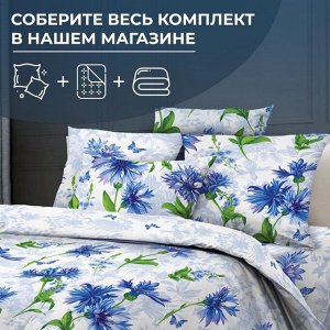 Простыня на резинке 120*200 см, бязь ГОСТ, борт 25 см (Корнфлауэр)