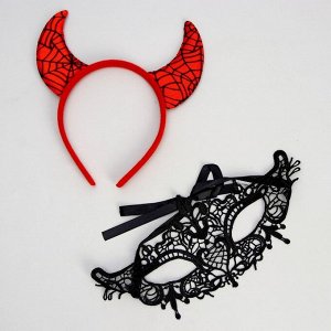 Карнавальный набор «Истинное зло» (ободок+маска)