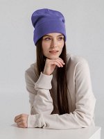 Шапка женская цвет нежный фиолетовый