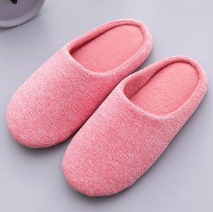 Теплые тапочки на мягкой подошве, розовый