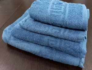 Махровое полотенце 40*70 см хлопок цвет Саксонский синий
