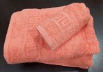 Махровое полотенце 40*70 см хлопок цвет Обжигающий коралл