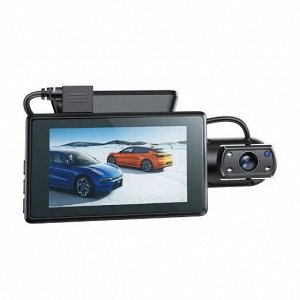 Автомобильный видеорегистратор с двумя камерами Hoco DI07 Max (WIFI version)