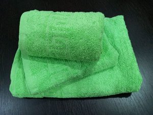 Махровое полотенце 70*140 см хлопок цвет Зеленая вспышка