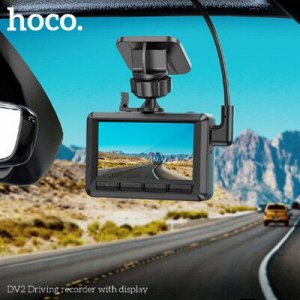 Автомобильный видеорегистратор с дисплеем Hoco DV2 Driving recorder with display