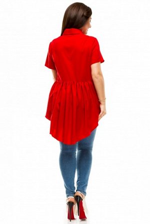 Блуза Материал: евро-бенгалин 

Длина спереди: 64см 
Длина сзади: 90см
Длина рукава по внутр.шву: 6см