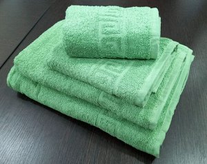 Махровое полотенце 40*70 см хлопок цвет Зеленый нефрит