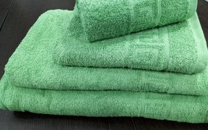 Махровое полотенце 70*140 см хлопок цвет Зеленый нефрит