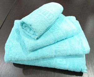 Махровое полотенце 70*140 см хлопок цвет Нежная бирюза