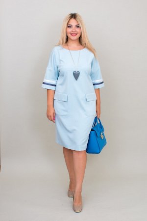 Платье Калипсо серо-голубой