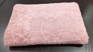 Полотенце махровое Жаккард 70*140 см цвет Камея коричневая