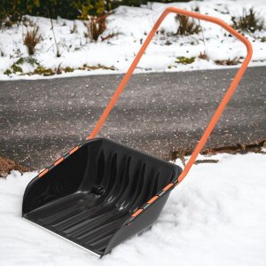 Скрепер для снега на колёсах «Таран» (скребок для уборки снега) 68×63см