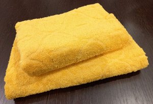 Полотенце махровое Жаккард 70*140 см цвет Старое золото