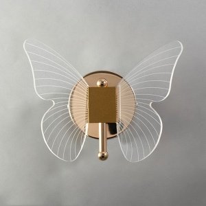 Бра "Бабочка" LED 12Вт 3000К золото 23х17,5х11см