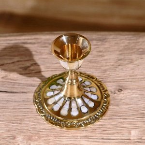 Подсвечник "Крис" латунь 8,5 см