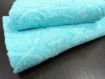 Полотенце махровое Жаккард 50*100 см цвет Нежная бирюза