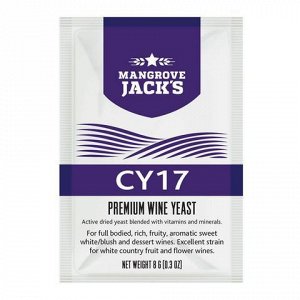 Винные дрожжи Mangrove Jack's "CY17", 8 г (белое/ розовое дисертное вино)