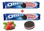 MONDELEZ®️печенье &quot;Oreo Strawberry Cheesecake&quot; с какао и начинкой со вкусом клубники, 2 упаковки по 154 г