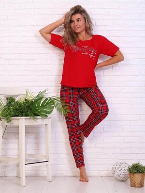 Стефания - пижама красный