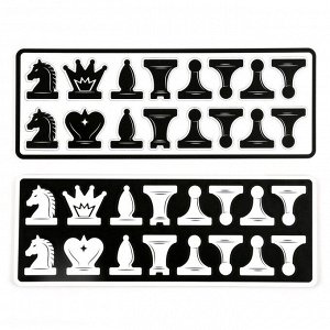 Набор магнитных фигур для демонстрационных шахмат "Время игры", 32 шт, 5 х 4 см