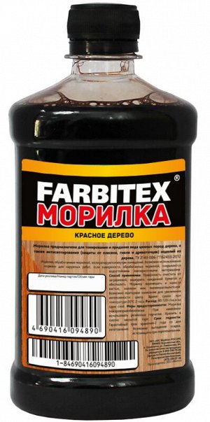 Морилка деревозащитная водная 0.5л FARBITEX