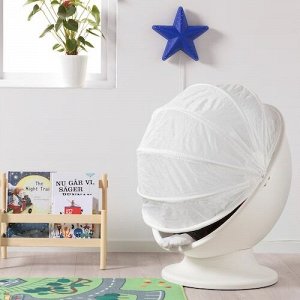 IKEA PS LMSK, вращающееся кресло, белый / красный,