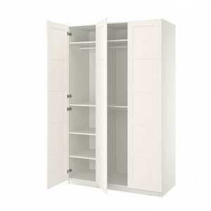 PAX / BERGSBO, комбинированный шкаф для одежды, белый /white, 150x60x236 см