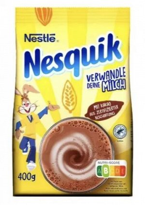 Какао порошок Nesquik 400г пакет  (1х14) (#10) Германия (шк 4566)