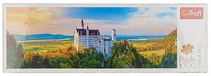 Пазлы 1000 Замок Нойшванштайн Бавария панорама