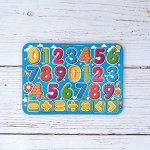 Изучаем цифры с примерами, цвет.,  091203