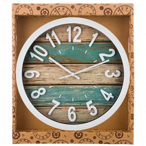 ЧАСЫ НАСТЕННЫЕ КВАРЦЕВЫЕ ""WOOD"" ДИАМЕТР=35 СМ. ДИАМЕТР ЦИФЕРБЛАТА=31 СМ.