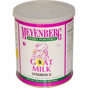 Meyenberg Goat Milk, Сухое козье молоко, витамин D, 12 унций (340 г)