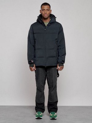 Куртка мужская зимняя горнолыжная темно-синего цвета 2356TS