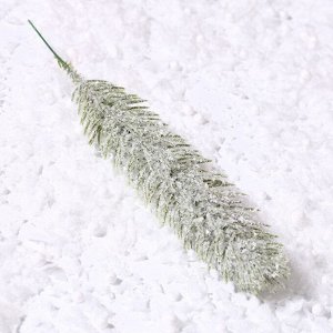 Декор «Веточка ели со снегом», набор 2 шт., размер 1 шт. — 22 см