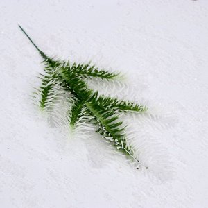 Декор «Веточка ели со снегом», набор 4 шт., размер 1 шт. — 24 ? 13 ? 2 см