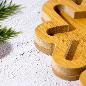 Менажница деревянная новогодняя «Снежинка», 25x25 см