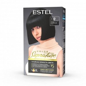 Эстель, Краска для волос ESTEL Color Signature тон 1/0 черный классический 120мл