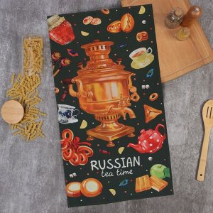Полотенце «Этель. Самовар», 40x73 см, 100% хлопок, саржа 190 г/м²