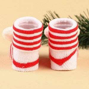 Подарочный набор Крошка Я : браслетики - погремушки и носочки - погремушки на ножки «Сладости»